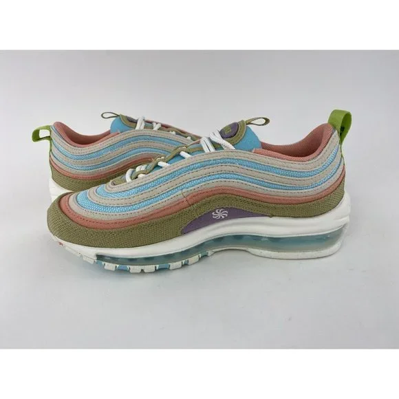 Nike Air Max 97 SE Sun Club Womens Sneakers Shoes Blue White Pink Tan DQ4126 400 - Picture 12 of 12
